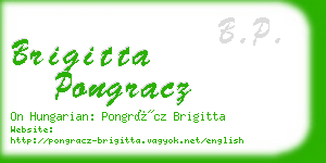 brigitta pongracz business card